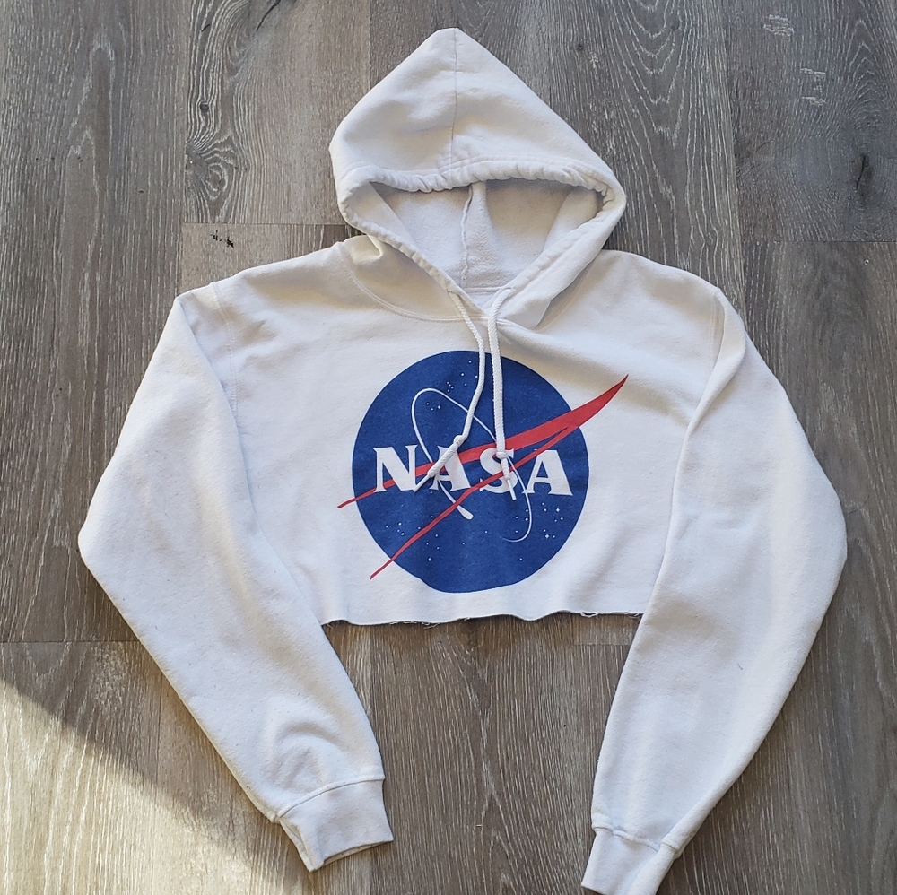 Sale! NASA Cropped Hoodie Sweatshirt